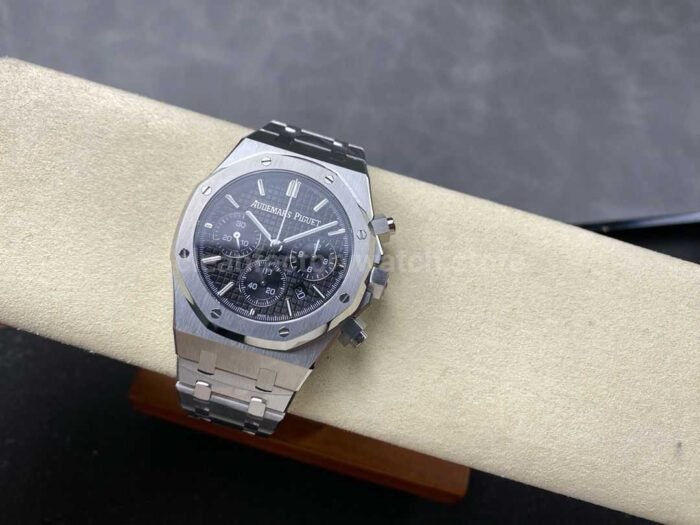 BF Factory Audemars Piguet Royal Oak Chronograph 26240ST.OO .1320ST.06 41mm Full Steel Black 3 Super Clone Watch,Clean Factory Watch