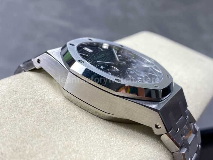 BF Factory Audemars Piguet Royal Oak Chronograph 26240ST.OO .1320ST.06 41mm Full Steel Black 6 Super Clone Watch,Clean Factory Watch
