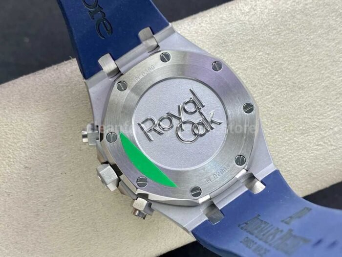 BF Factory Audemars Piguet Royal Oak Chronograph 26326ST.OO.D027CA.01 41mm Steel Rubber Strap Blue Eye Silver Dial - Image 7
