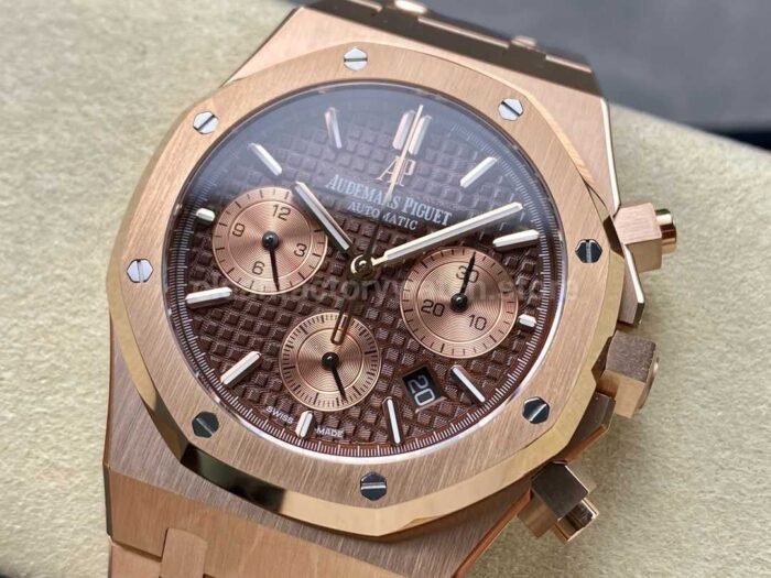 BF Factory Audemars Piguet Royal Oak Chronograph 26331OR.OO .1220OR.02 41mm Full Rose Go 5 Super Clone Watch,Clean Factory Watch