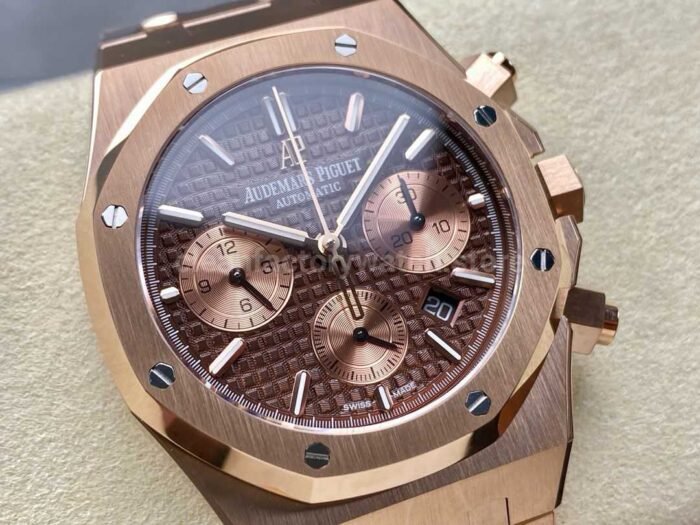 BF Factory Audemars Piguet Royal Oak Chronograph 26331OR.OO .1220OR.02 41mm Full Rose Go Super Clone Watch,Clean Factory Watch
