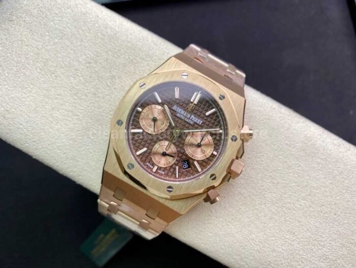 BF Factory Audemars Piguet Royal Oak Chronograph 26331OR.OO .1220OR.02 41mm Full Rose Gol 3 Super Clone Watch,Clean Factory Watch