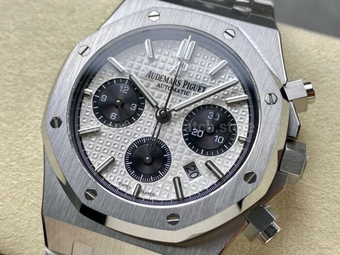BF Factory Audemars Piguet Royal Oak Chronograph 26331ST.OO.1220ST.03 41mm Full Steel Black Eye Silver Dial - Image 3
