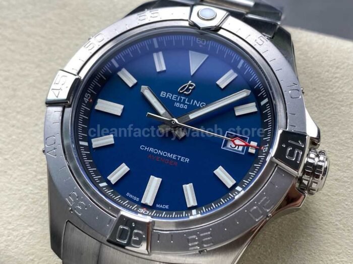 BLS Factory Breitling Avenger A17328101C1A1 42mm Full Steel Blue Dial 1 Super Clone Watch,Clean Factory Watch