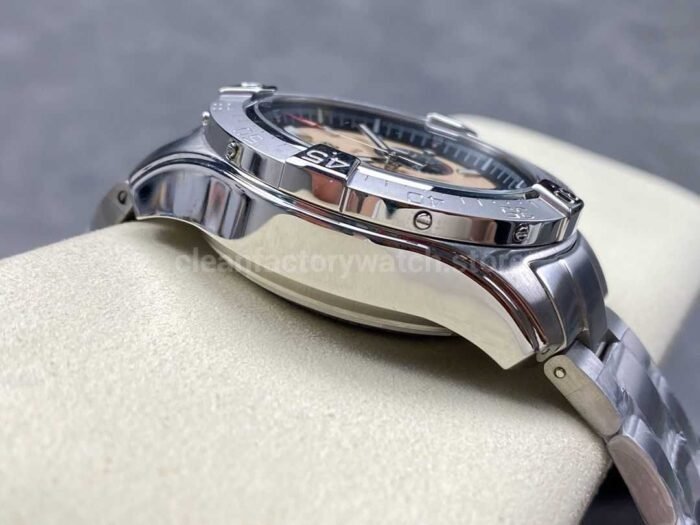 BLS Factory Breitling Avenger B01 Chronograph AB0147101A1A1 44mm Full Steel Brown Dial 6 Super Clone Watch,Clean Factory Watch