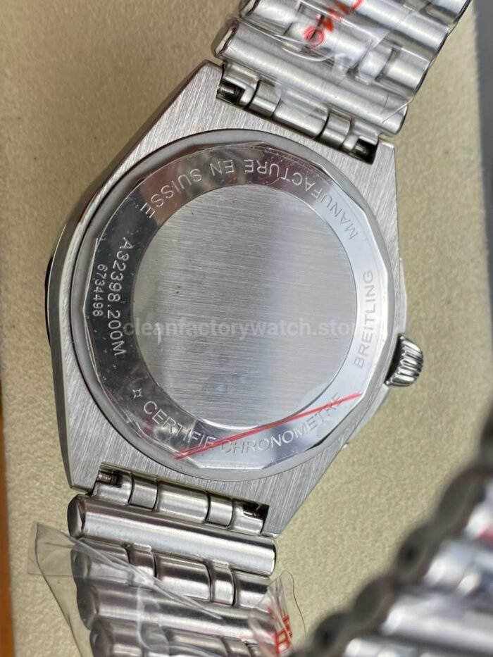 BLS Factory Breitling Chronomat GMT A32398101A1A1 40mm Red GMT Needle Full Steel White Dial 9 Super Clone Watch,Clean Factory Watch