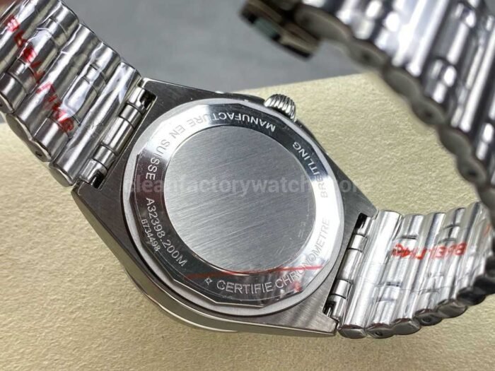 BLS Factory Breitling Chronomat GMT A32398A11L1A 40mm Yellow GMT Needle Full Steel L 7 Super Clone Watch,Clean Factory Watch