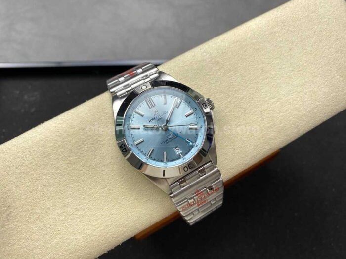 BLS Factory Breitling Chronomat GMT P32398101C1S2 40mm Light Blue GMT Needle F 5 Super Clone Watch,Clean Factory Watch