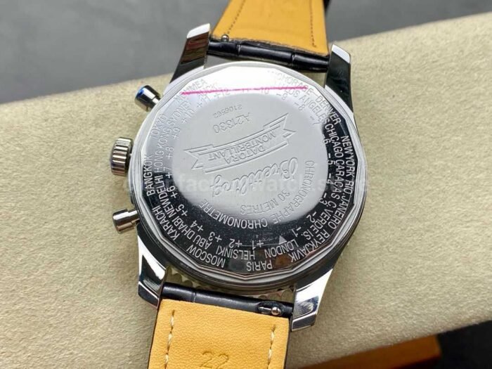 BLS Factory Breitling Montbrillant Datora A2133012B993 43mm Steel Leathe 3 Super Clone Watch,Clean Factory Watch
