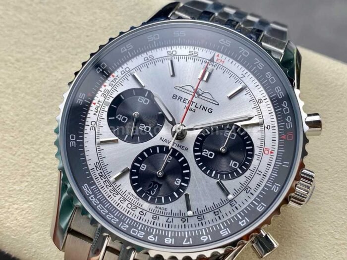 BLS Factory Breitling Navitimer B01 Chronograph AB0138241G1A1 43mm Full Steel 6 Super Clone Watch,Clean Factory Watch
