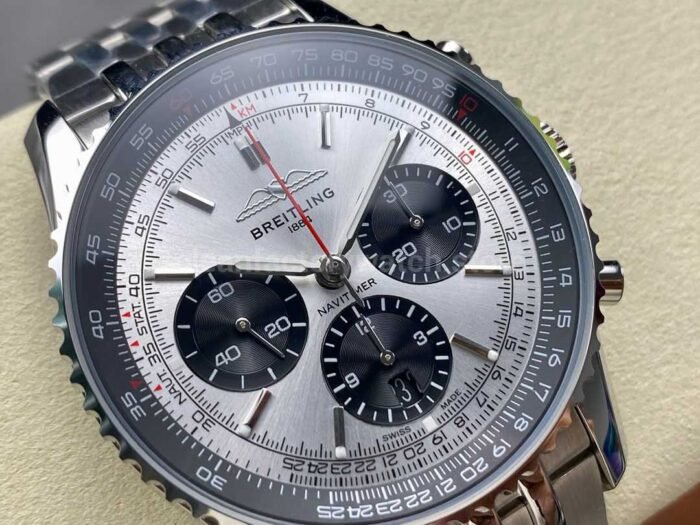 BLS Factory Breitling Navitimer B01 Chronograph AB0138241G1A1 43mm Full Steel Si 1 Super Clone Watch,Clean Factory Watch