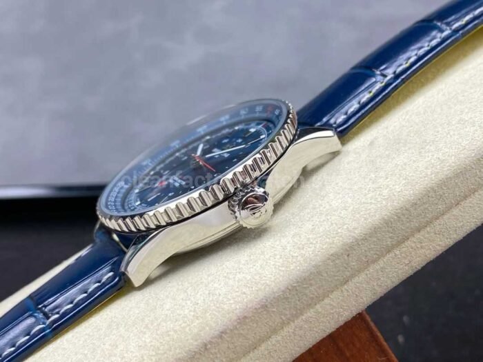BLS Factory Breitling Navitimer GMT A32310251B1A1 41mm Steel Leather Strap Blue Dial 3 Super Clone Watch,Clean Factory Watch