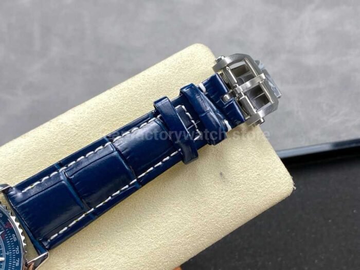 BLS Factory Breitling Navitimer GMT A32310251B1A1 41mm Steel Leather Strap Blue Dial 7 Super Clone Watch,Clean Factory Watch