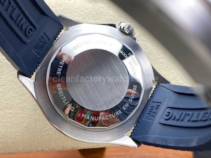 BLS Factory Breitling Superocean A17375E71C1S1 42mm Steel Blue Rubber Strap Blue Dial 3 Super Clone Watch,Clean Factory Watch