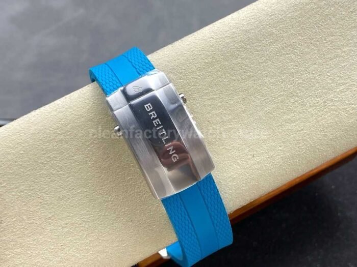 BLS Factory Breitling Superocean A17376211L2S1 44mm Steel Blue Rubber Strap Blue Dial 6 Super Clone Watch,Clean Factory Watch