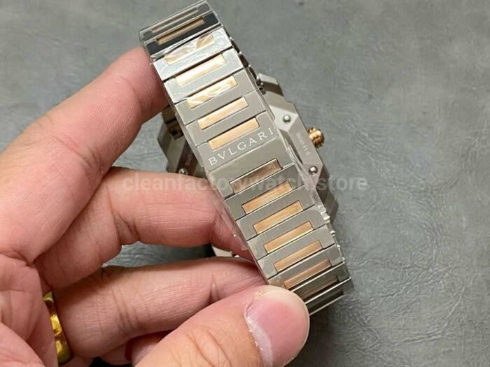 BV Factory Bvlgari Octo Finissimo 40mm Rose GoldSteel White Dial 1 Super Clone Watch,Clean Factory Watch