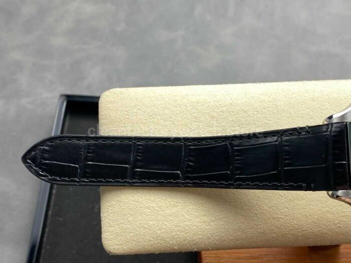 BV Factory Cartier Santos WSSA0064 39.8mm Steel Leather Strap Roman Numerals Orange Dial - Image 9