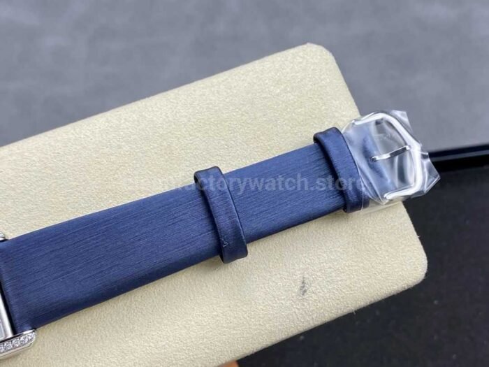 F1 Factory Cartier Tank Louis Cartier W4TA0017 25.5mm Diamond Bezel Steel Leather Super Clone Watch,Clean Factory Watch