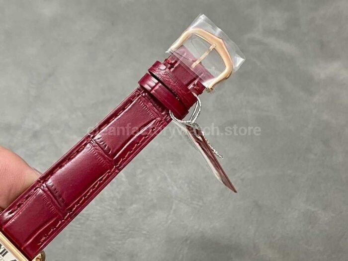 F1 Factory Cartier Tank Louis Cartier WGTA0010 22mm Rose Gold Leather Strap Roman Numerals Si 8 Super Clone Watch,Clean Factory Watch