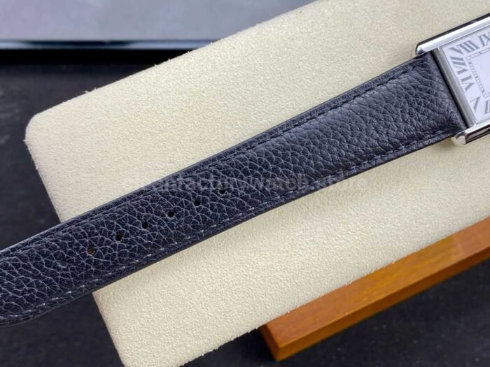 F1 Factory Cartier Tank Louis Cartier WSTA0041 25.5mm Steel Leather Strap Roman Numerals Silver 6 Super Clone Watch,Clean Factory Watch