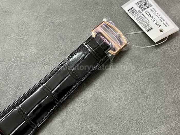 F5 Factory Cartier Tank MC W5330001 34mm Rose Gold Leather Strap Roman Numerals White Dial 3 Super Clone Watch,Clean Factory Watch
