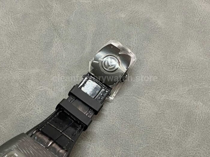 FM Factory Franck Muller Tourbillon Vanguard V45 T SQT CARBON.ER 44mm Carbon Leather Strap B 1 Super Clone Watch,Clean Factory Watch
