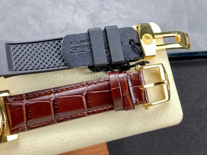 HG Factory Breguet Marine 5817BA129V8 39mm Rose Gold Leather Strap Silver Dial 4 Super Clone Watch,Clean Factory Watch
