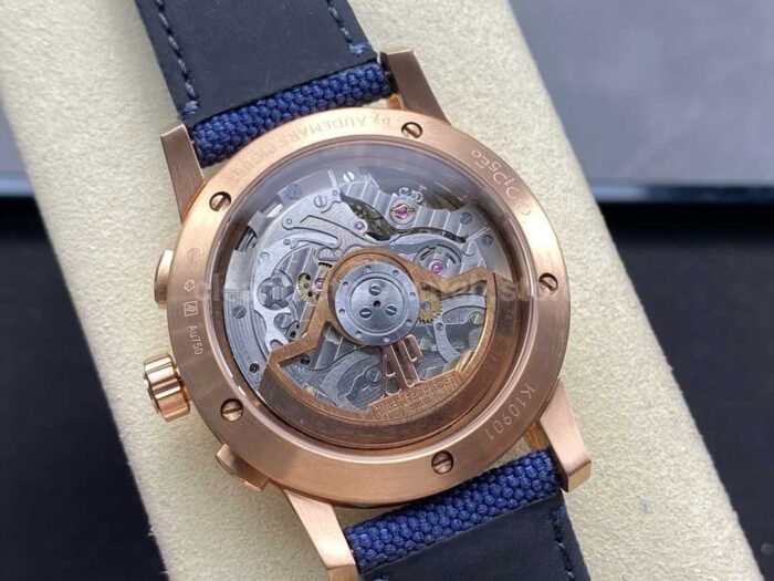 OMF Factory Audemars Piguet Code 11.59 26393OROOA027KB01 41mm Rose Gold Canvas Strap Blue 8 Super Clone Watch,Clean Factory Watch
