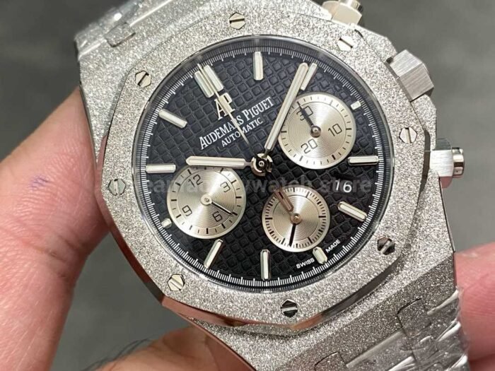 OMF Factory Frosted Audemars Piguet Royal Oak Chronograph 26240BCGG1224BC02 41mm S 4 Super Clone Watch,Clean Factory Watch