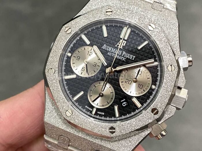 OMF Factory Frosted Audemars Piguet Royal Oak Chronograph 26240BCGG1224BC02 41mm S 7 Super Clone Watch,Clean Factory Watch