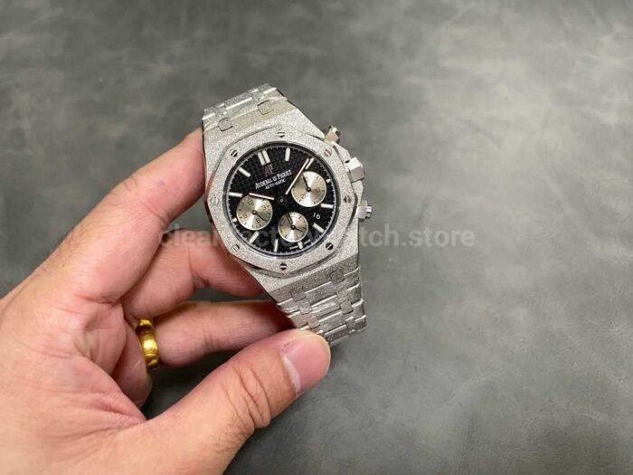 OMF Factory Frosted Audemars Piguet Royal Oak Chronograph 26240BCGG1224BC02 41mm S 8 Super Clone Watch,Clean Factory Watch