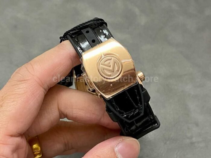 RMS Factory Franck Muller Vanguard Tourbillon V 45 T D NR 44mm DiamondRose Gold R 4 Super Clone Watch,Clean Factory Watch