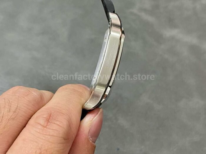 THB Factory Cartier Santos WSSA0018 39.8mm Steel Rubber Strap Roman Numerals Silver Dial 2 Super Clone Watch,Clean Factory Watch