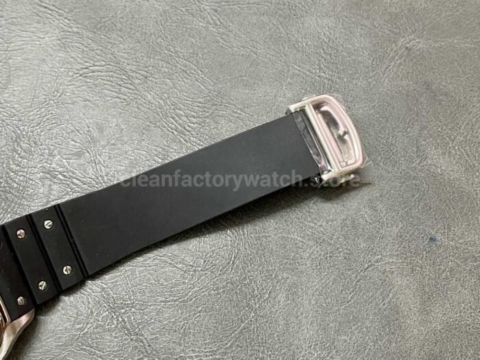 THB Factory Cartier Santos WSSA0018 39.8mm Steel Rubber Strap Roman Numerals Silver Dial 5 Super Clone Watch,Clean Factory Watch