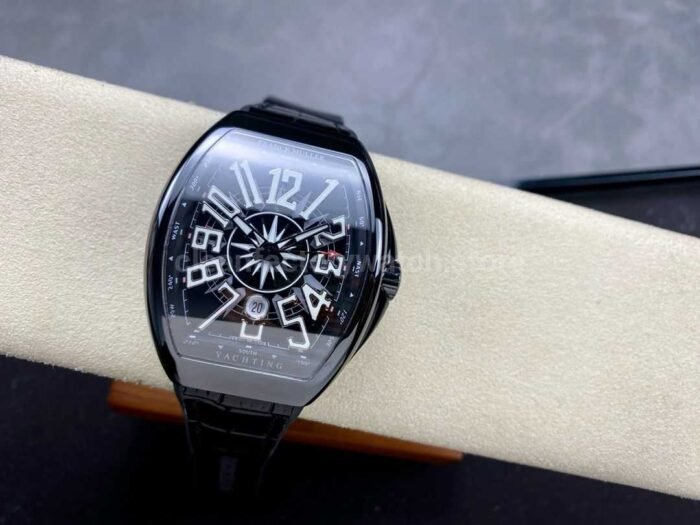 Tplus Factory Franck Muller V45 Yacht Limited Edition 45mm Black Ceramic Rub 5 Super Clone Watch,Clean Factory Watch