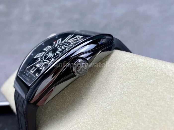 Tplus Factory Franck Muller V45 Yacht Limited Edition 45mm Black Ceramic Rub 9 Super Clone Watch,Clean Factory Watch