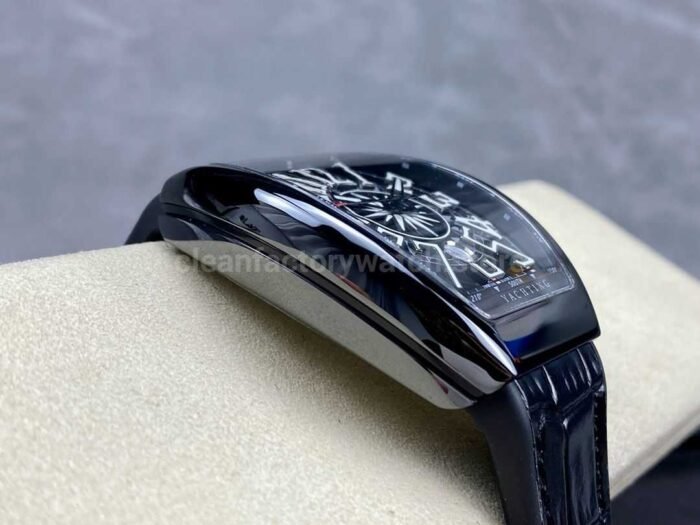 Tplus Factory Franck Muller V45 Yacht Limited Edition 45mm Black Ceramic Rubbe 1 Super Clone Watch,Clean Factory Watch
