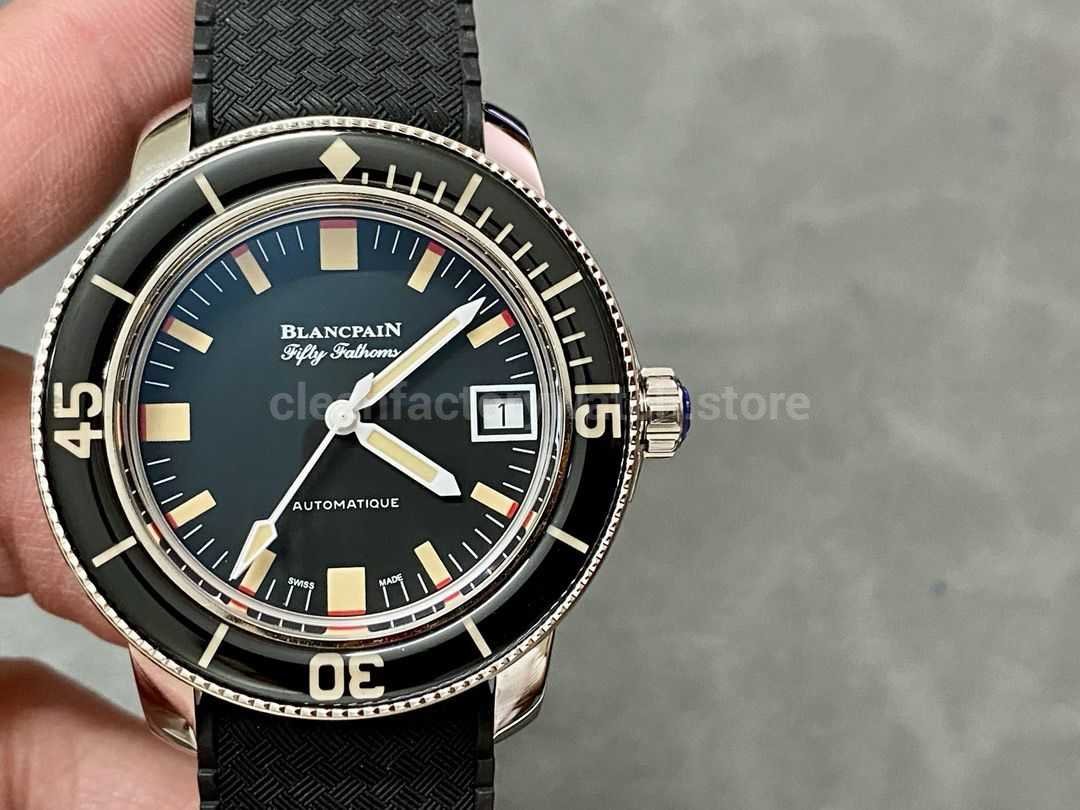 ZF Factory Blancpain Fifty Fathoms 5008B-1130-B52A 40.3mm Steel Rubber Strap Black Dial