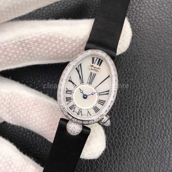 ZF Factory Breguet Reine de Naples 8928BB51944.DD0D 33 x 24.95mm Steel Leather Strap R 3 Super Clone Watch,Clean Factory Watch