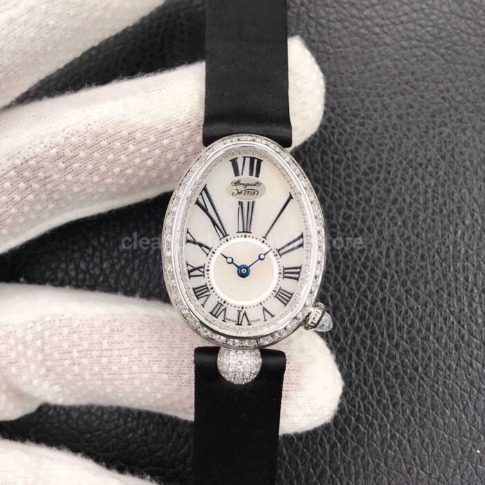 ZF Factory Breguet Reine de Naples 8928BB51944.DD0D 33 x 24.95mm Steel Leather Strap R 4 Super Clone Watch,Clean Factory Watch
