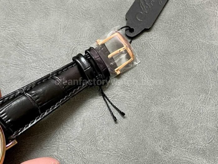 ZF Factory Breguet Tradition 7057br-g9-9w6 40mm Rose Gold Leather Strap Roman Numerals Black Dial - Image 8