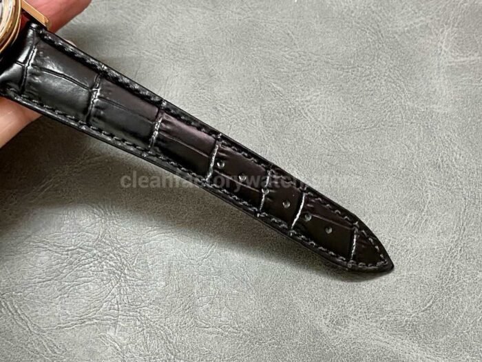 ZF Factory Breguet Tradition 7057br-g9-9w6 40mm Rose Gold Leather Strap Roman Numerals Black Dial - Image 9