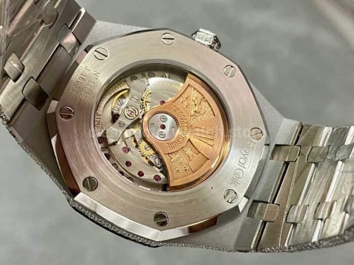 AMG Factory Audemars Piguet Royal Oak Selfwinding 15400 41mm Full DiamondSteel，Diamond Dial 1 8 Super Clone Watch,Clean Factory Watch