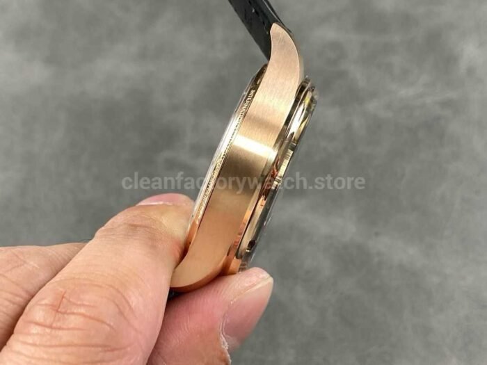 APS Factory IWC Portuguese IW500713 42.4mm Rose Gold Leather Strap Blue Dial - Image 4