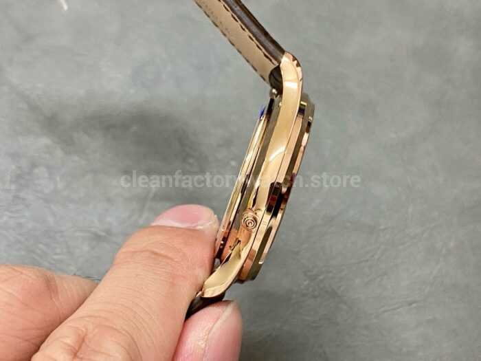APS Factory Jaeger LeCoultre Master Ultra Thin Moon Q1362510 39mm Rose Gold Leather Strap White Di 1 Super Clone Watch,Clean Factory Watch