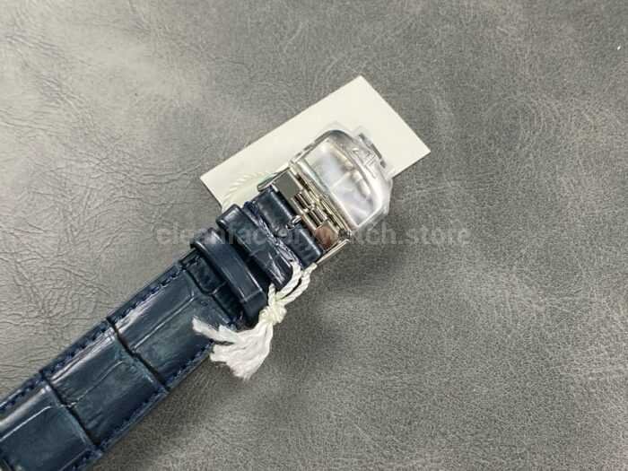 APS Factory Jaeger LeCoultre Master Ultra Thin Tourbillon Q13234E1 40mm Steel Leather Strap Blu 7 Super Clone Watch,Clean Factory Watch