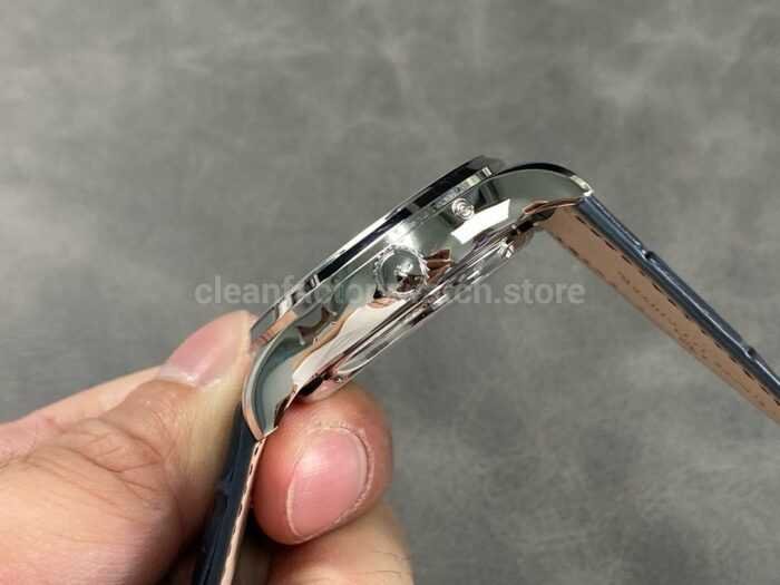 APS Factory Jaeger LeCoultre Master Ultra Thin Tourbillon Q13234E1 40mm Steel Leather Strap Blu 9 Super Clone Watch,Clean Factory Watch
