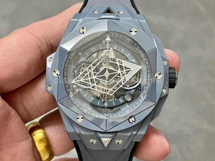 BBF Factory Hublot Big Bang Sang Bleu II 45mm 418.FX .8007.RX .MXM21 Grey Cerami 1 Super Clone Watch,Clean Factory Watch