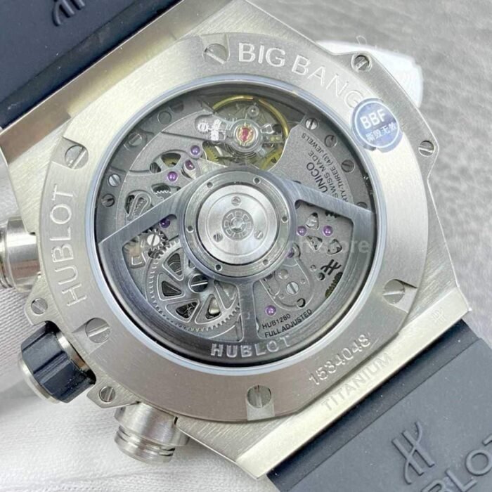 BBF Factory Hublot Big Bang Unico 42mm 441.NX .1171.RX Titanium Rubber Strap Skeletonized Dial 5 Super Clone Watch,Clean Factory Watch