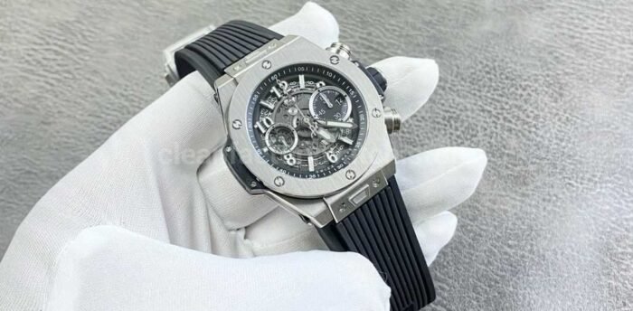 BBF Factory Hublot Big Bang Unico 42mm 441.NX .1171.RX Titanium Rubber Strap Skeletonized Dial 6 Super Clone Watch,Clean Factory Watch